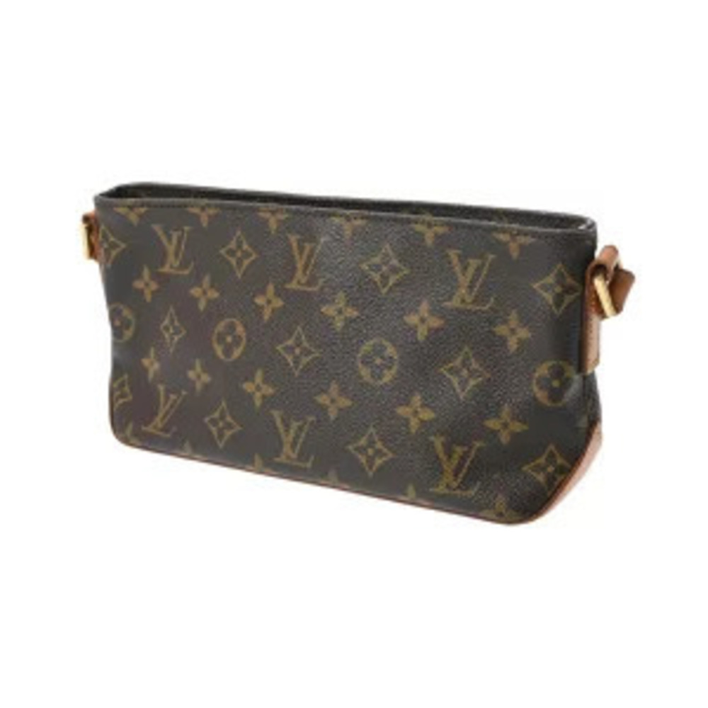 Louis Vuitton Brown Trotteur Shoulder Monogram Bag Canvas